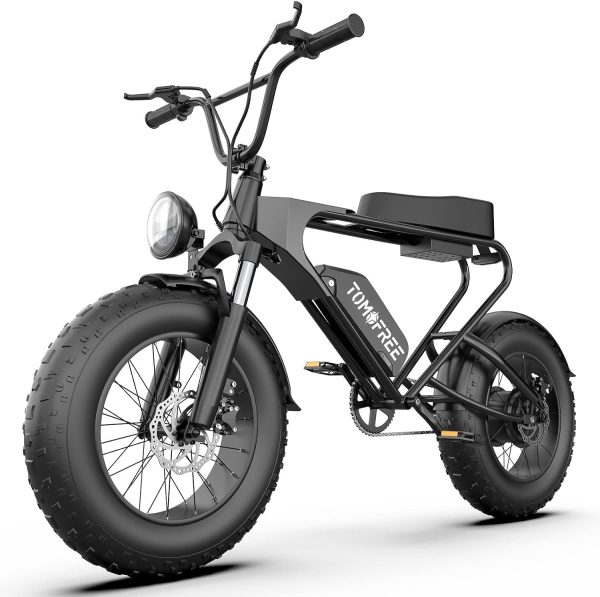 Tomofree Ship from US, Classic Electric Bike for Adults,1200W Motor, 20"×4" Fat Tire Mountain ebike,34MPH & 40Miles Long Range Electric Dirt...